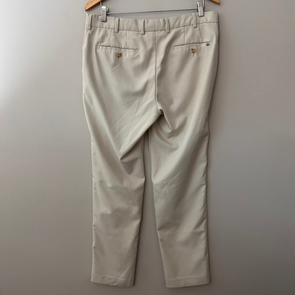 Peter Millar Pants Mens 35 Tan/Navy Performance Stretch Golf Chino Lot of 2